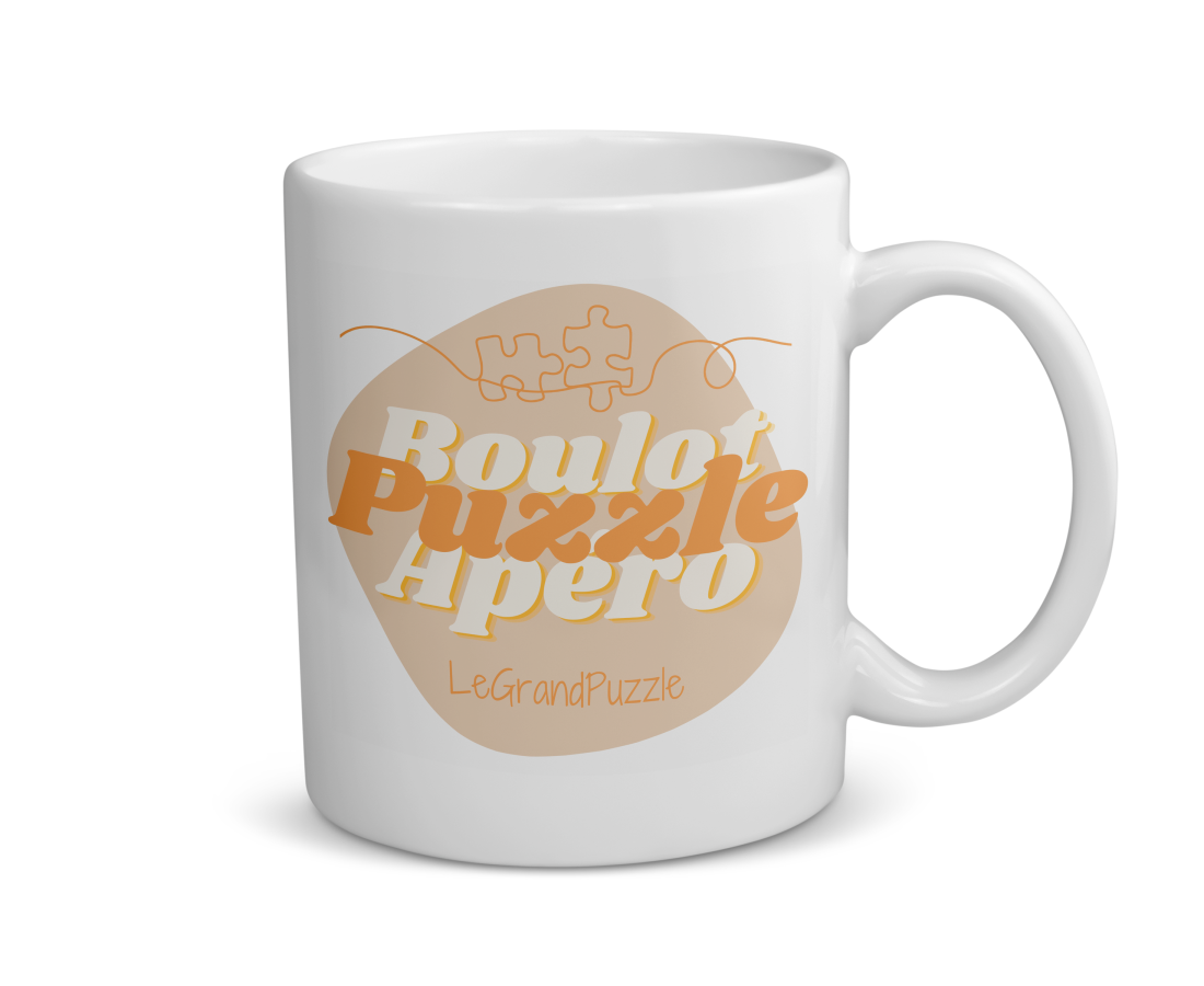 Mug céramique | Boulot Puzzle Apéro