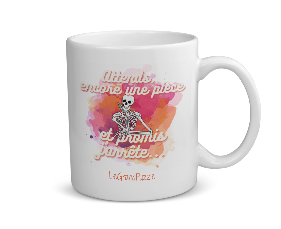 Mug céramique | Attends encore une pièce