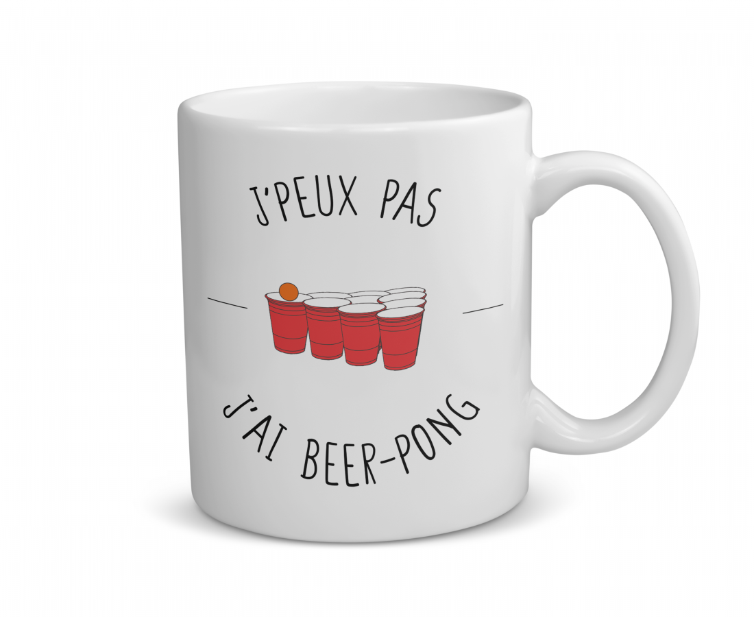 Mug céramique | J’peux pas j’ai beer-pong