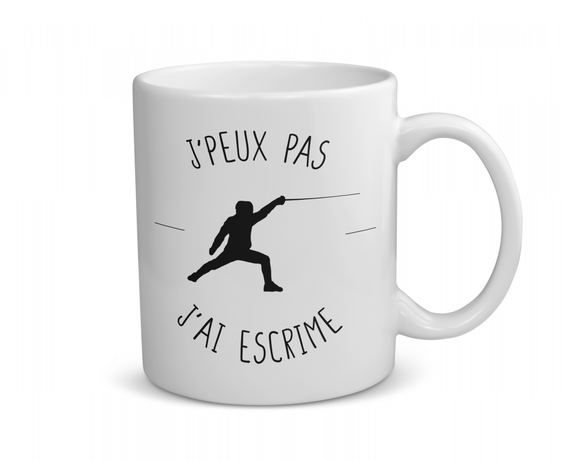 Mug céramique | J’peux pas j’ai escrime