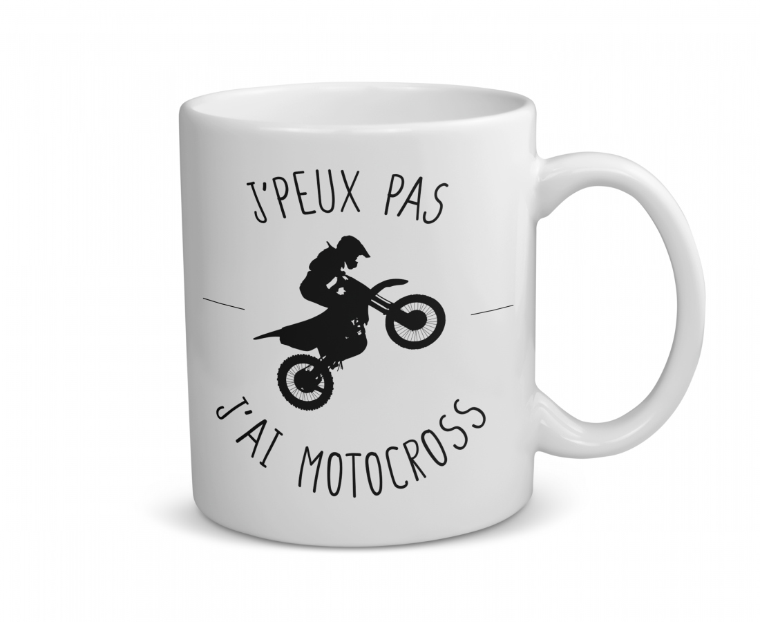 Mug céramique | J’peux pas j’ai motocross