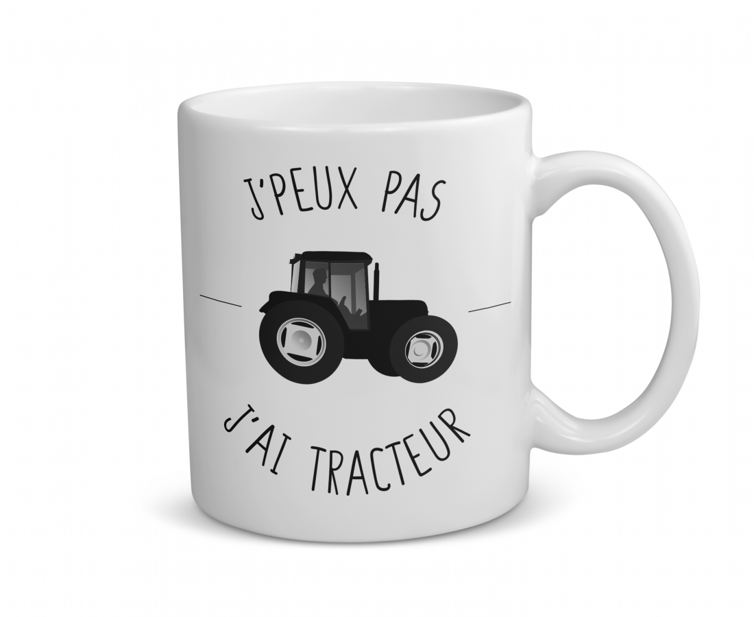 Mug céramique | J’peux pas j’ai tracteur