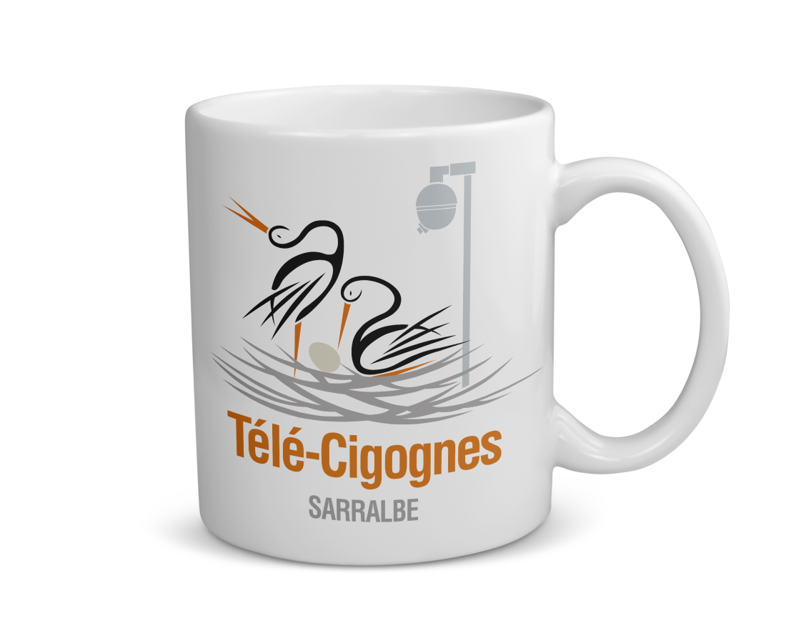 Mug céramique | Télé Cigognes oeuf